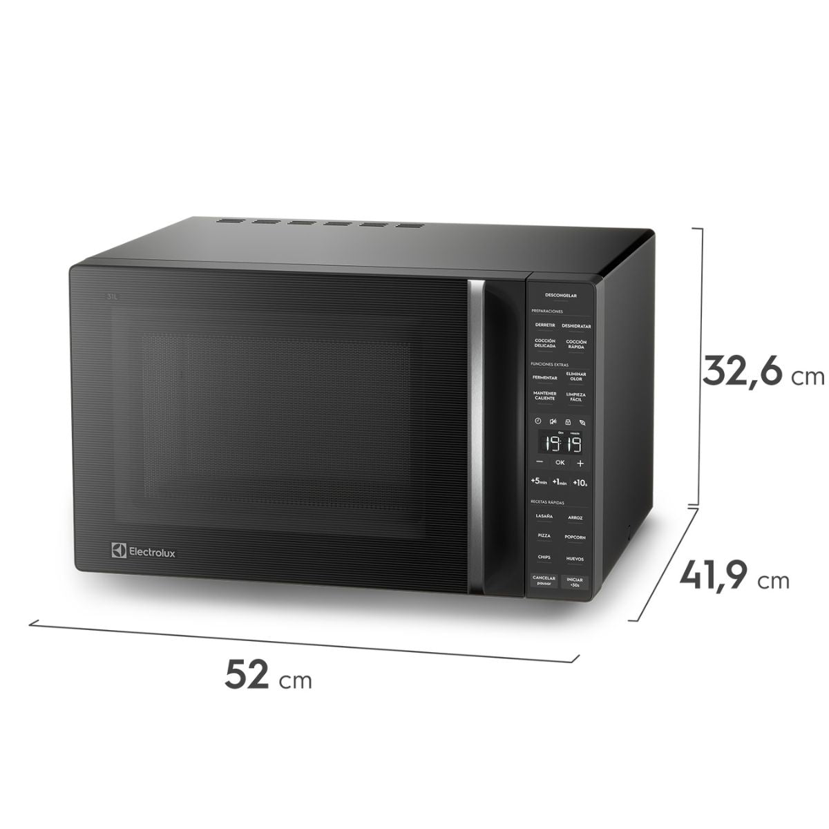 Horno Microondas 31L ME31N Negro Electrolux