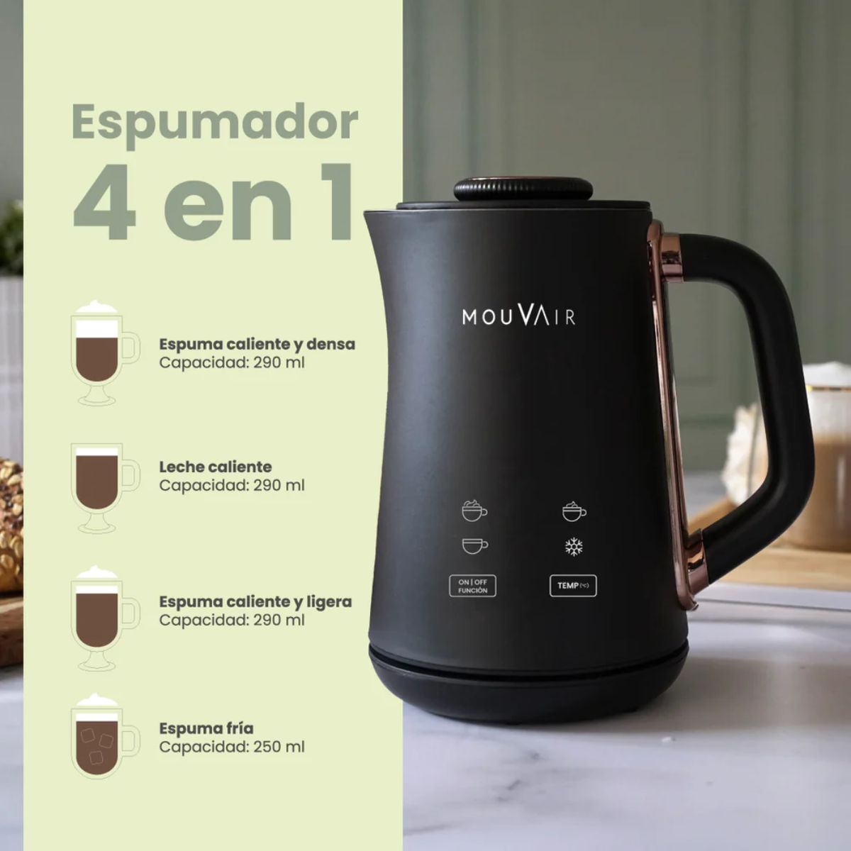 Espumador de Leche Foam Mouvair