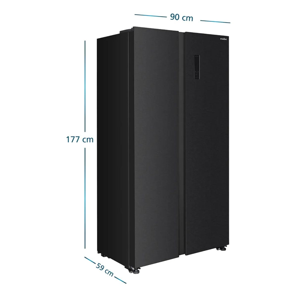 Refrigerador Side by Side 436L MSC480LKRPS0 Black Steel Mabe