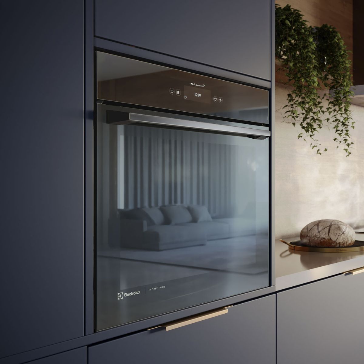 Horno Empotrable 80L OE9XS Home Pro con AirFry y Wi-Fi Electrolux