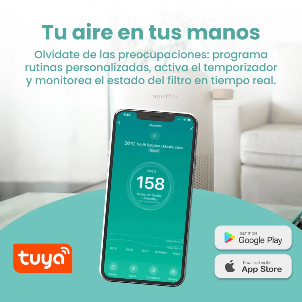 Purificador de Aire Vital Mouvair