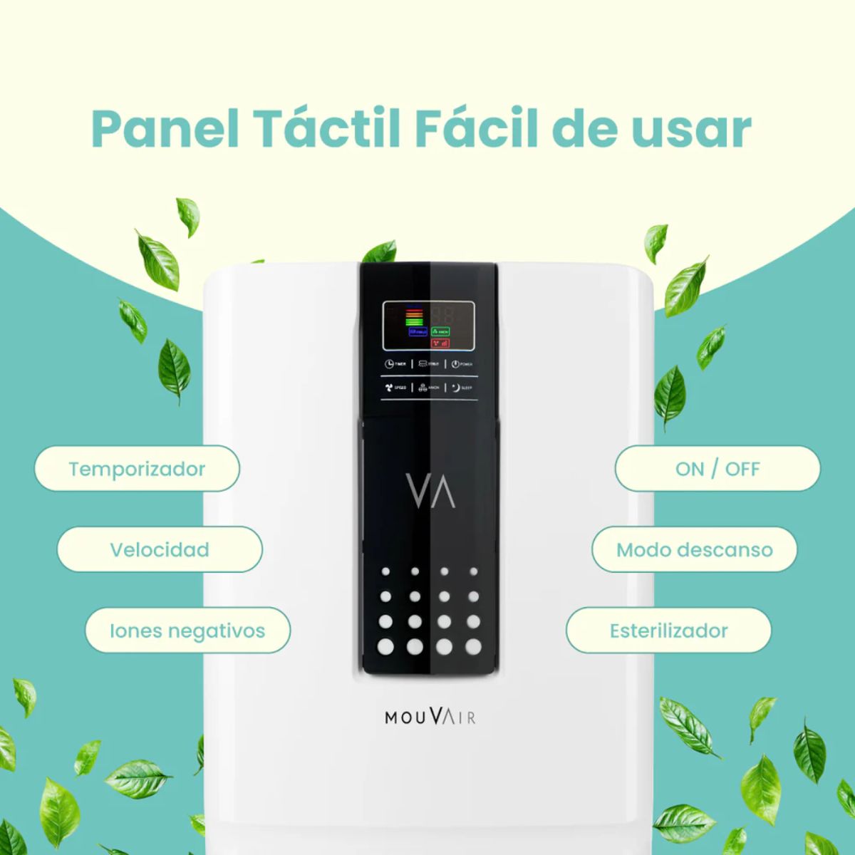 Purificador de Aire Zen con HEPA H13 Grado Médico Mouvair