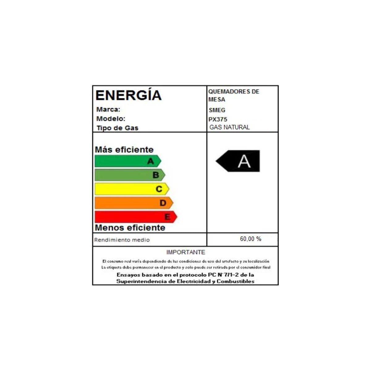 Encimera Gas Clásica 75 PX375 5Q Smeg