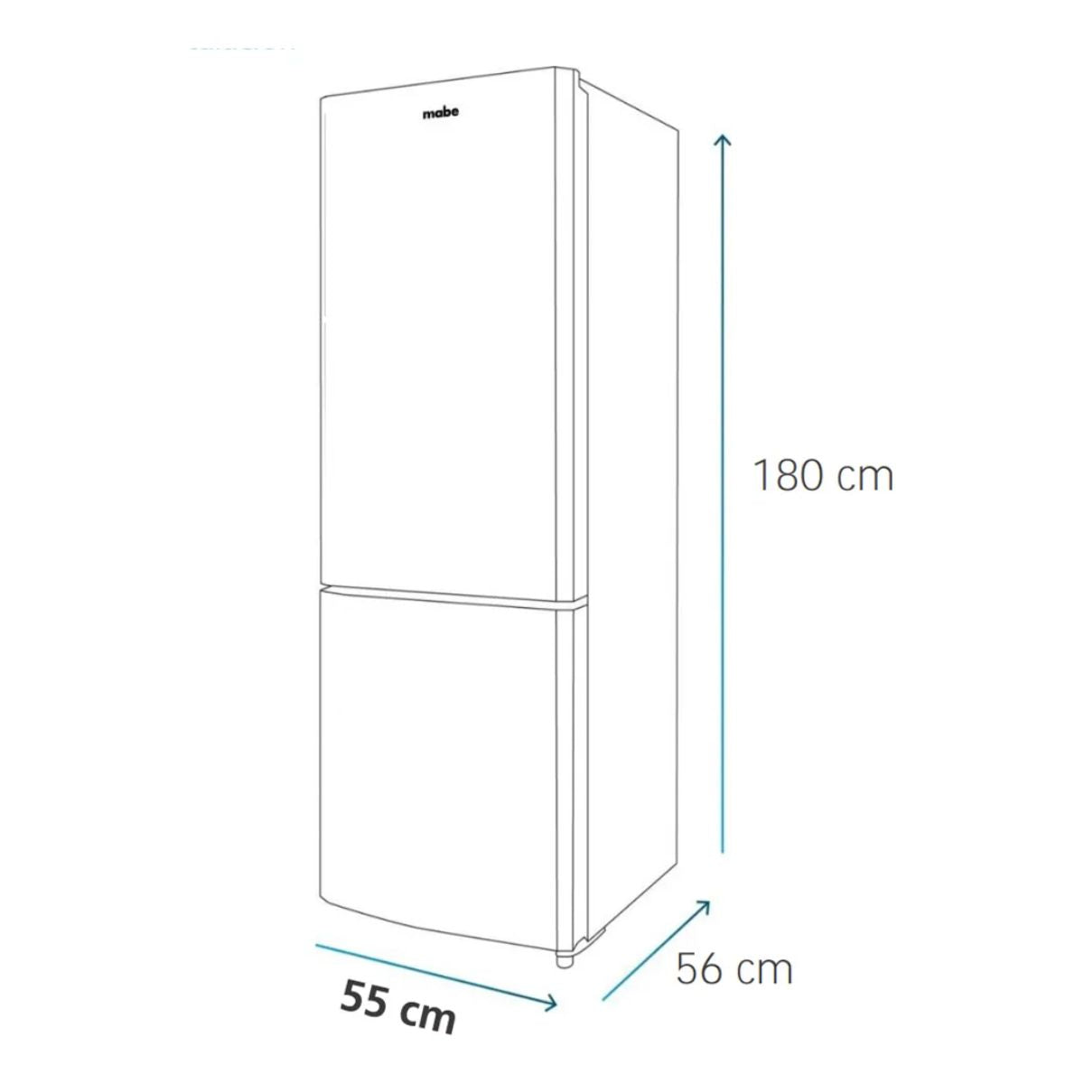 Refrigerador Bottom Freezer 254L RMB426PXLRS0 Inox Mabe