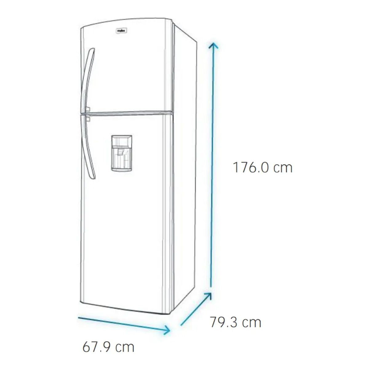 Refrigerador No Frost 400L RMP400FYUC Black Steel Mabe