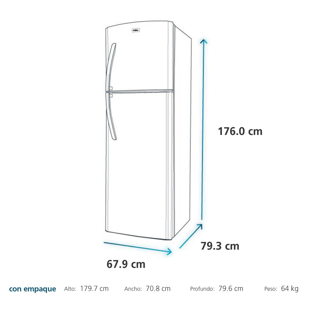Refrigerador Combinado RMP410FZUC 390 Lt Mabe