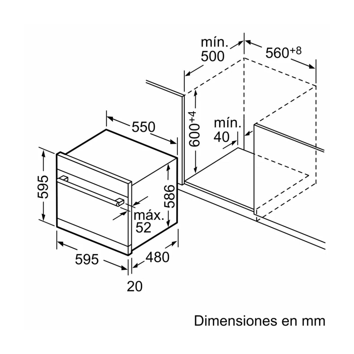 Lavavajillas Modular Integrable Serie 6 Negro SCX6ITB00E60 Bosch