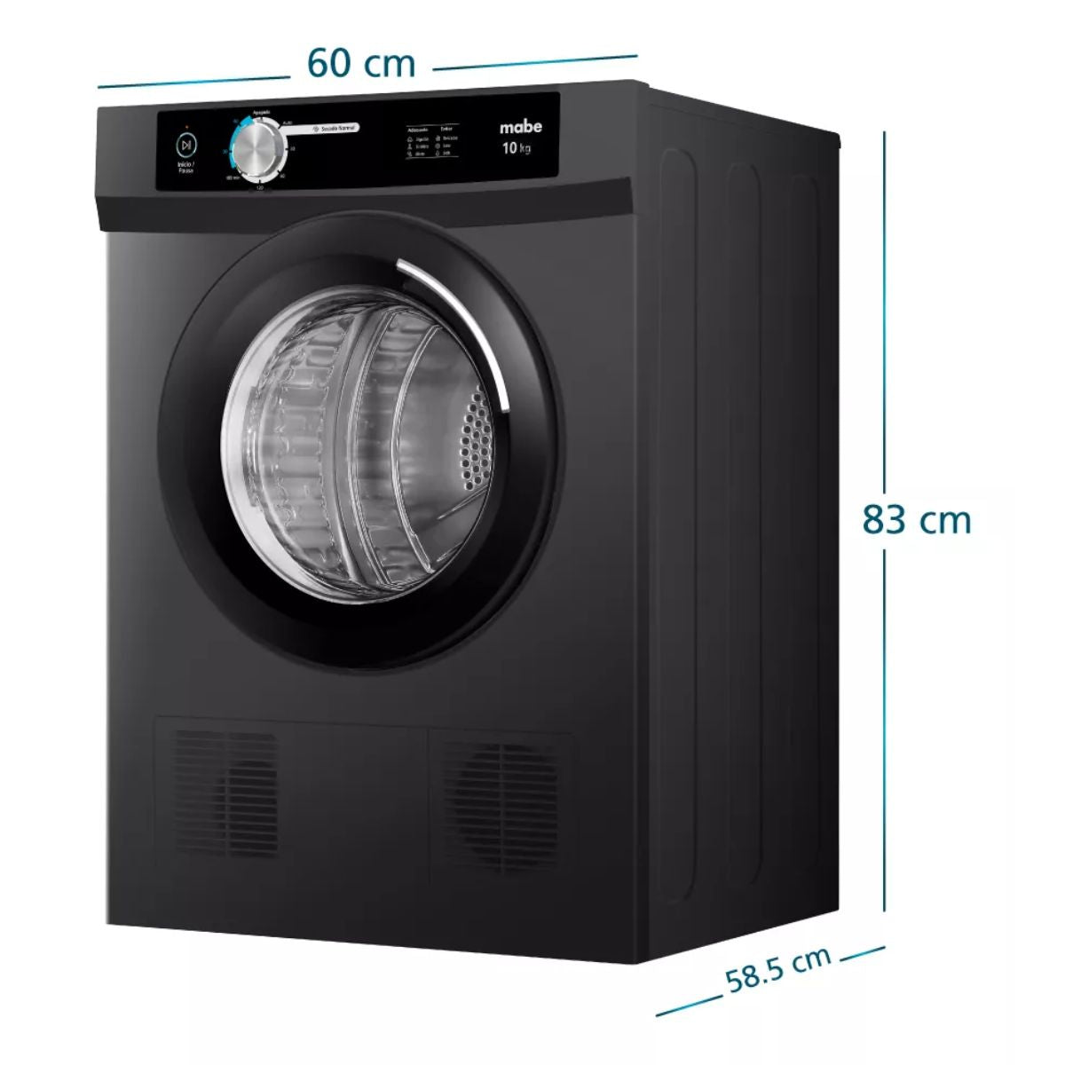 Secadora Eléctrica 10 kg Diamond Gray SEM010VDCL0 Mabe