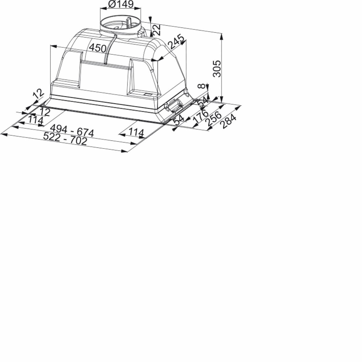 Campana FBI 502 H XS Franke