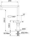 Grifería Liberty Spout Side HP Chorme Franke