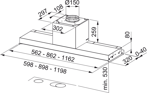Campana FST DRIP-FREE 90 X Franke
