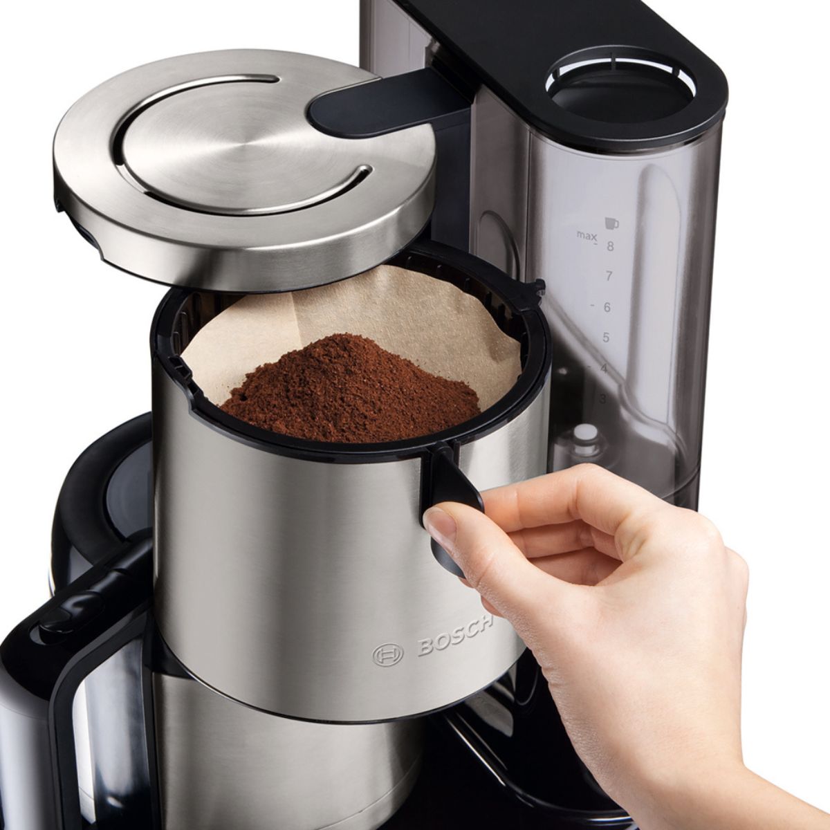 Cafetera Styline Negro TKA8A683 Bosch