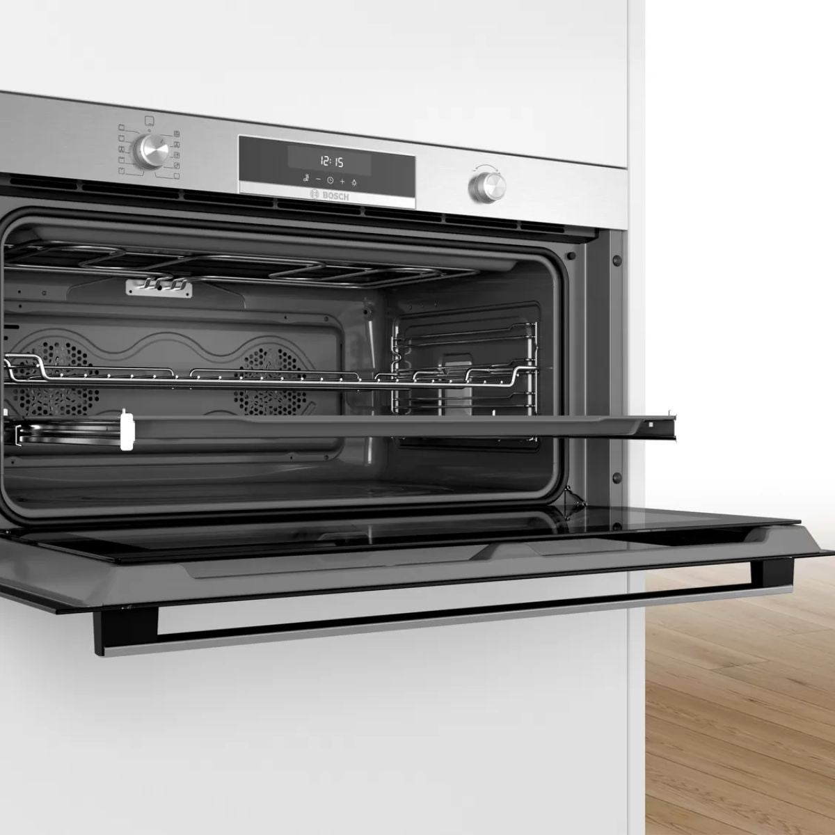 Horno 90 cm 3D Hotair Serie 6 VBC5580S0 Inox Bosch