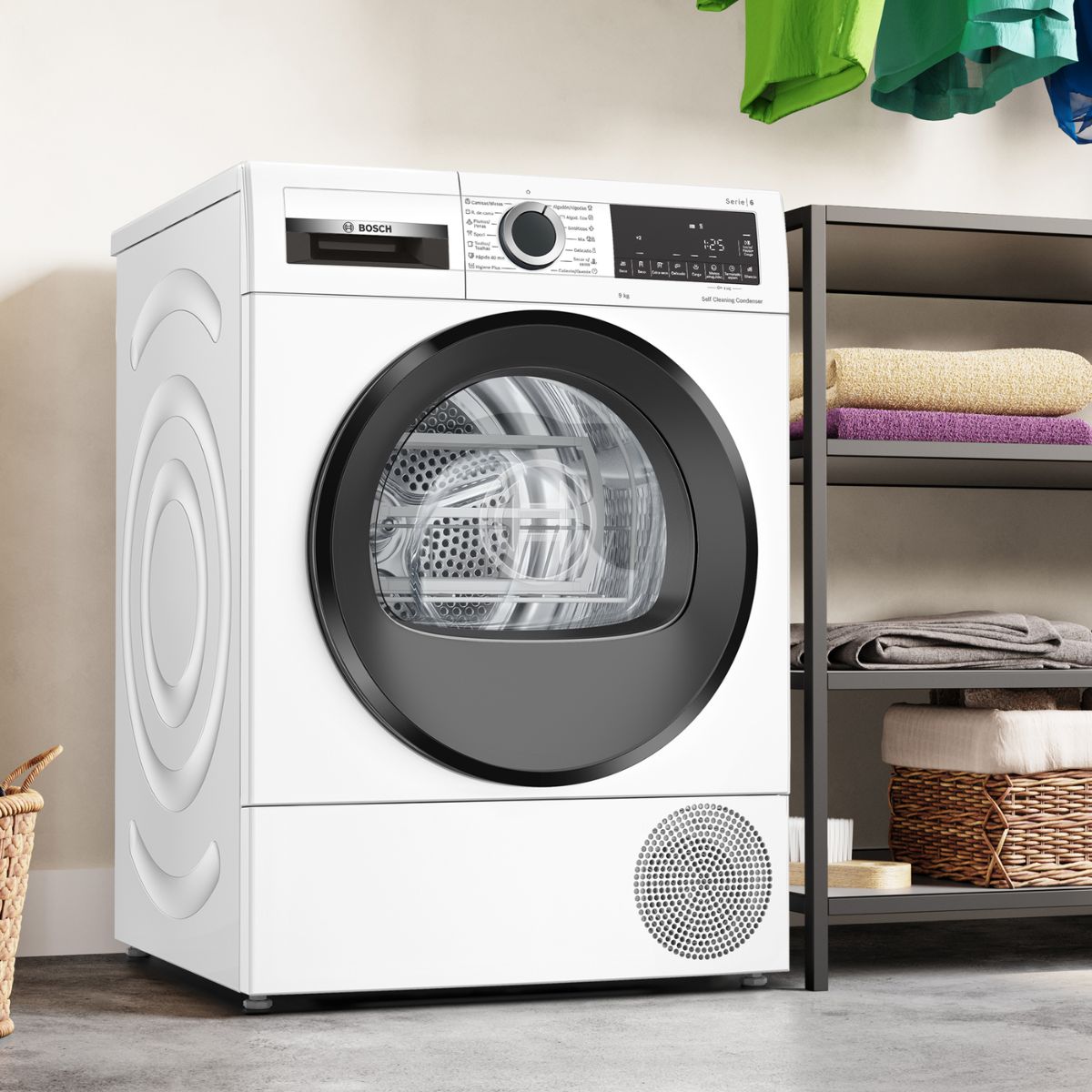 Preventa - Secadora con Bomba de Calor 9 kg Serie 6 WQG245D0ES Bosch