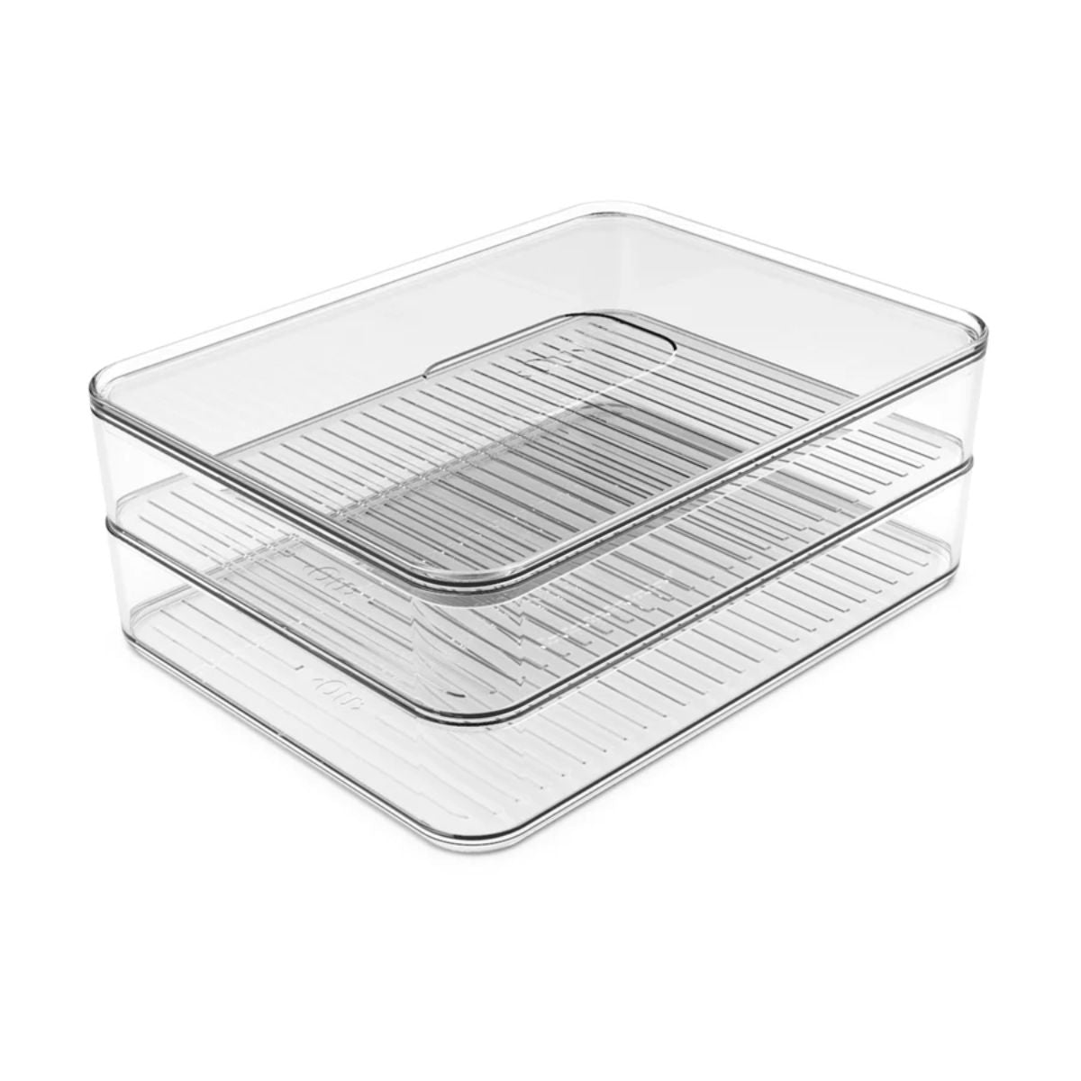 Contenedor Jamón/Queso Doble Clear Transparente OU