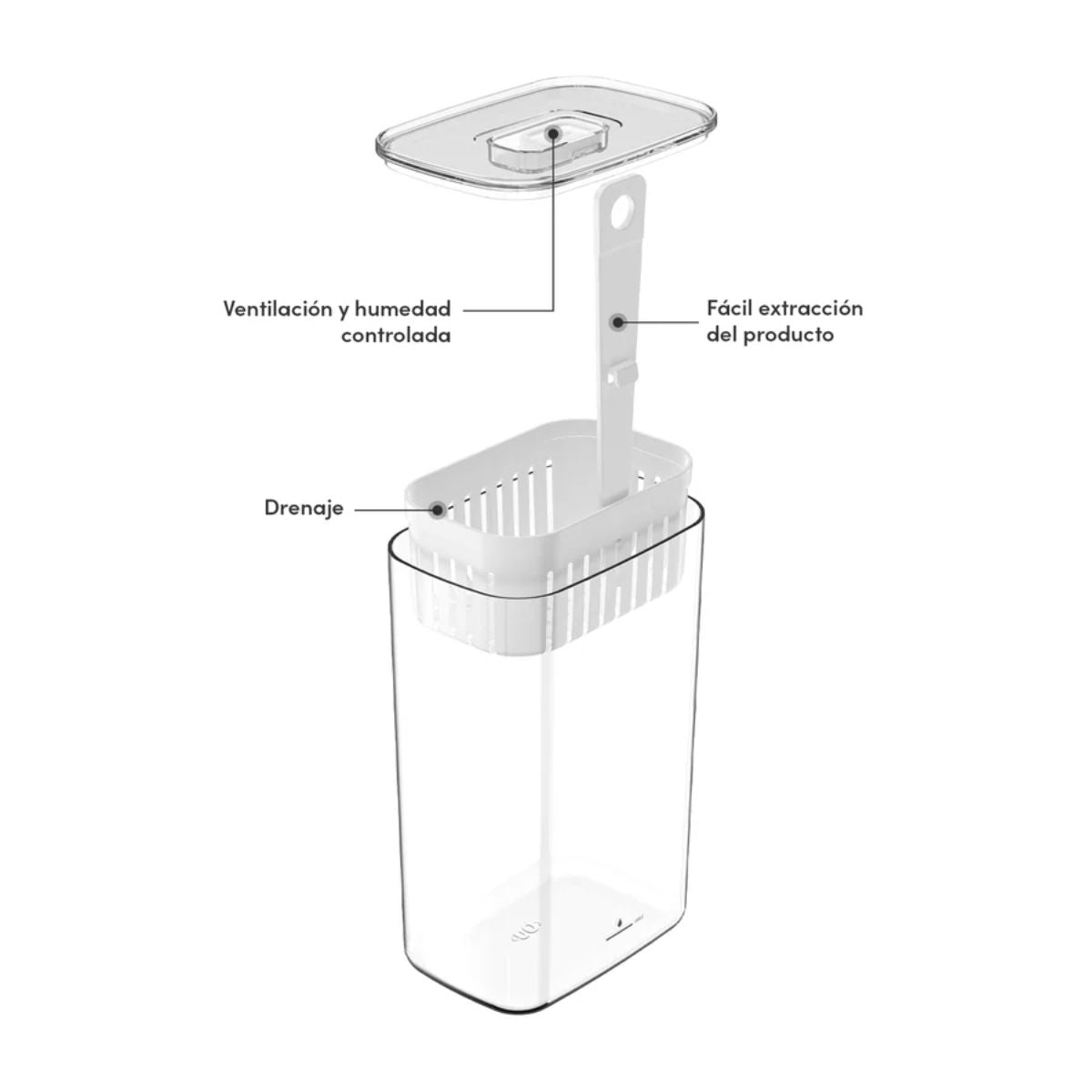 Organizador de condimentos refrigerador Clear fresh OU