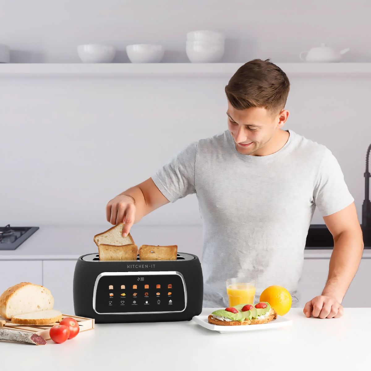 Tostador Smart Toast 4 Ranuras Kitchen It