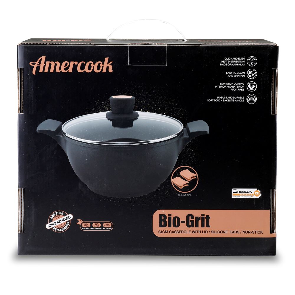 Olla de Aluminio Fundido de 24 cm Bio Grit