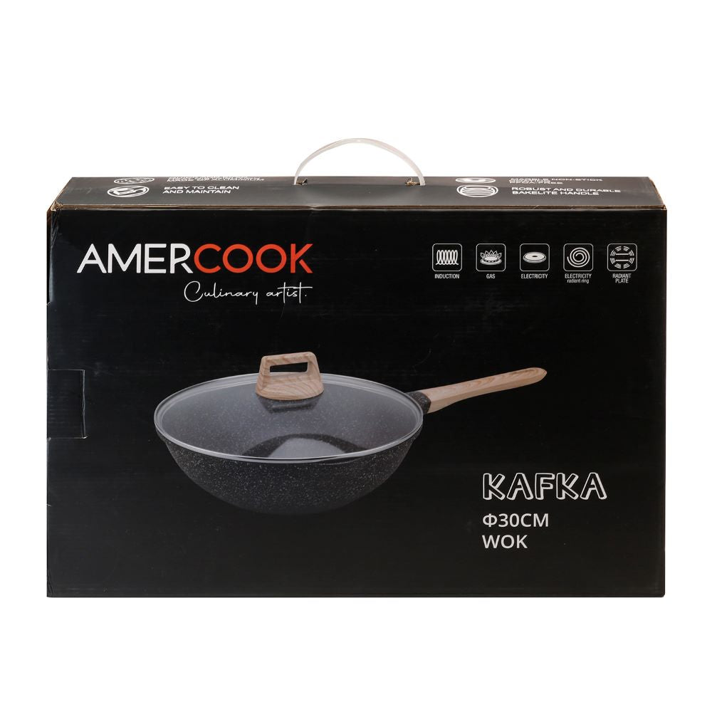 Wok de Aluminio Forjado de 30 cms Kafka