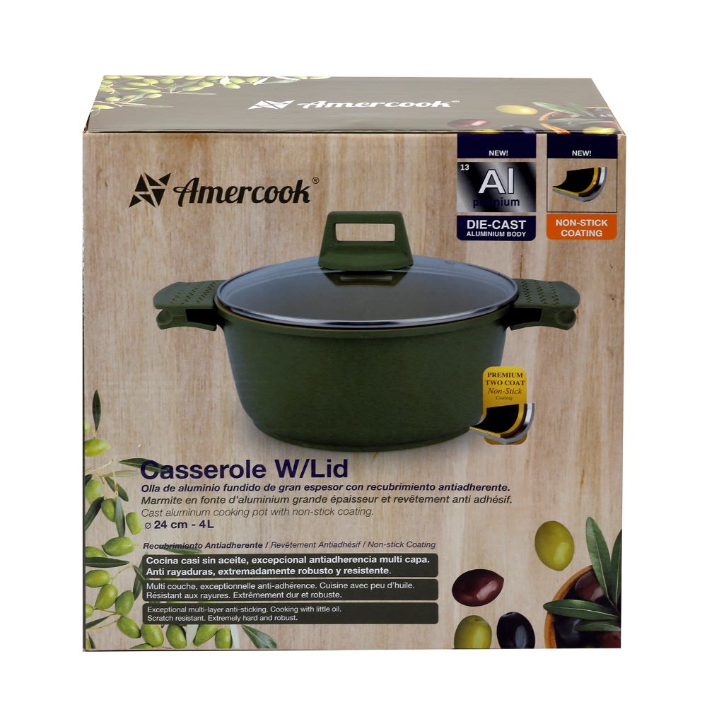 Olla de Aluminio Forjado 24 cm Olive Range