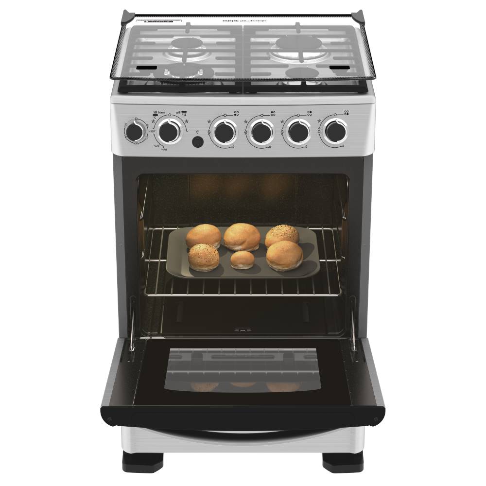 Cocina a Gas 4 Quemadores 55 cm CMC5560FX0 Mabe