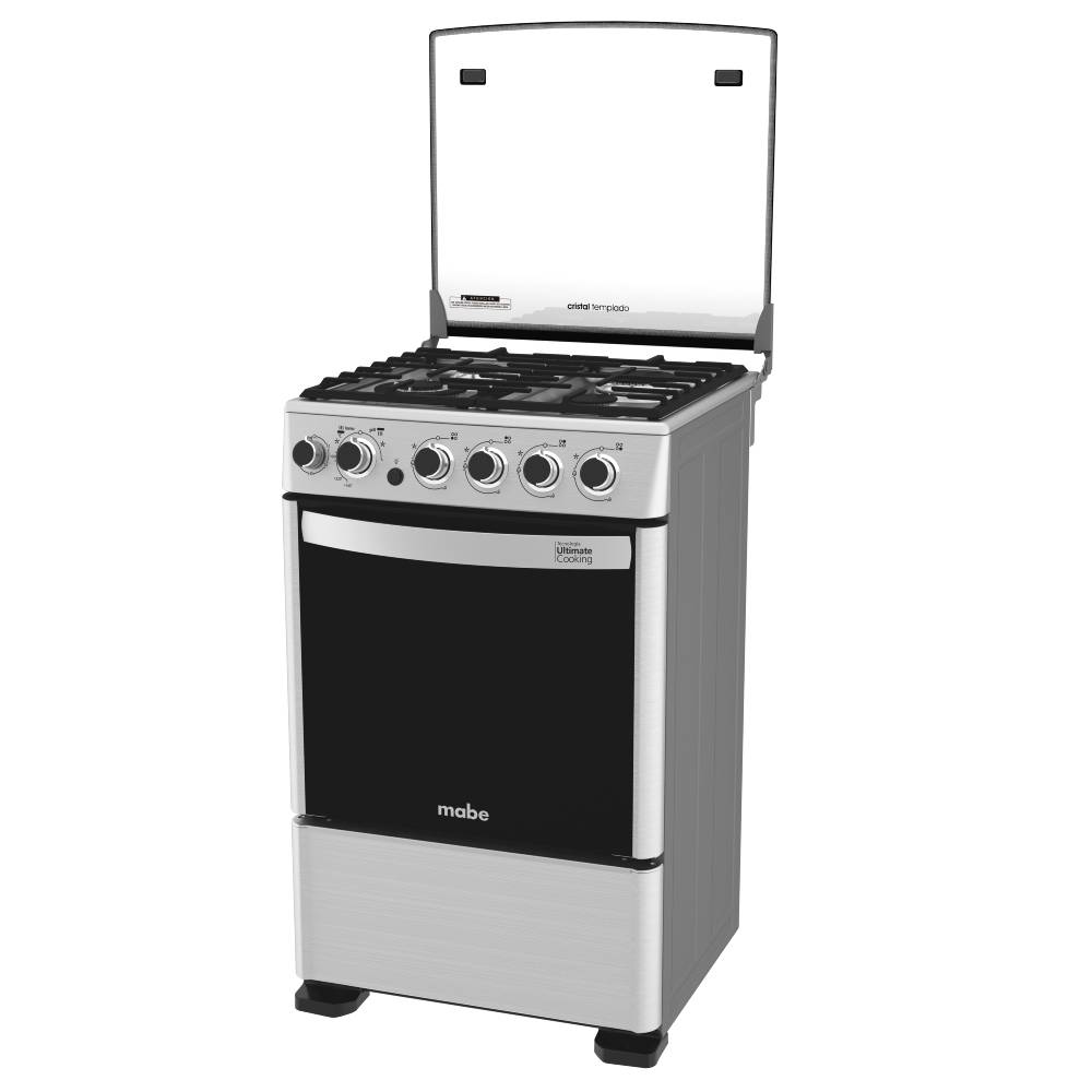 Cocina a Gas 4 Quemadores 55 cm CMC5560FX0 Mabe