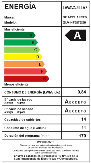 Lavavajilla 14C GLV14FSITSS0 Mabe