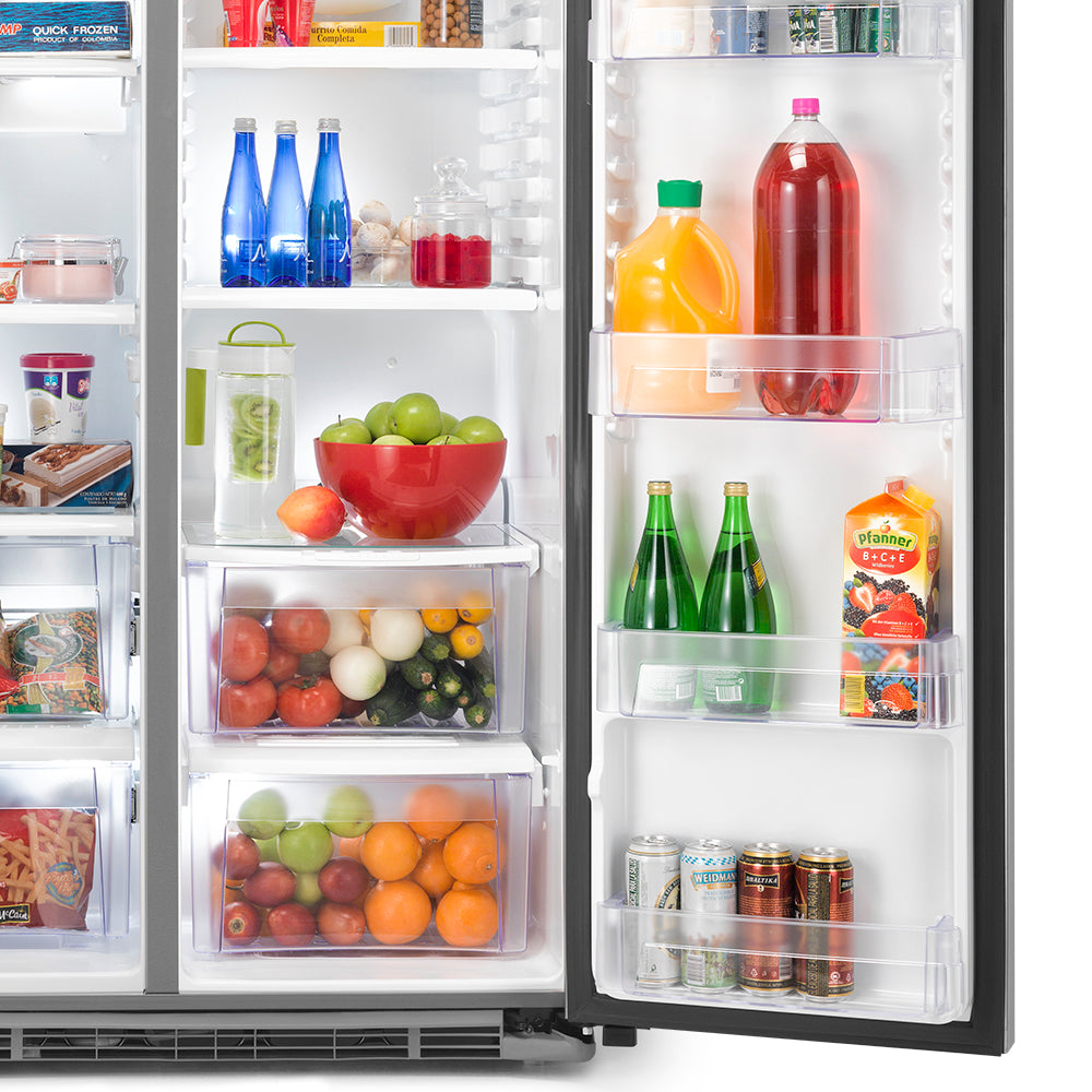 Refrigerador SBS Black Steel GRC26FGMFPS 700 Lt - General Electric