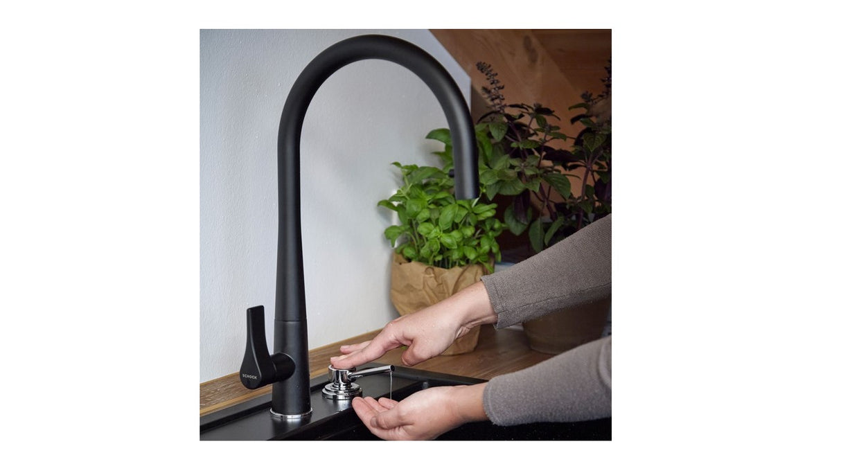 Grifería Gota Pull Out Negro Schock