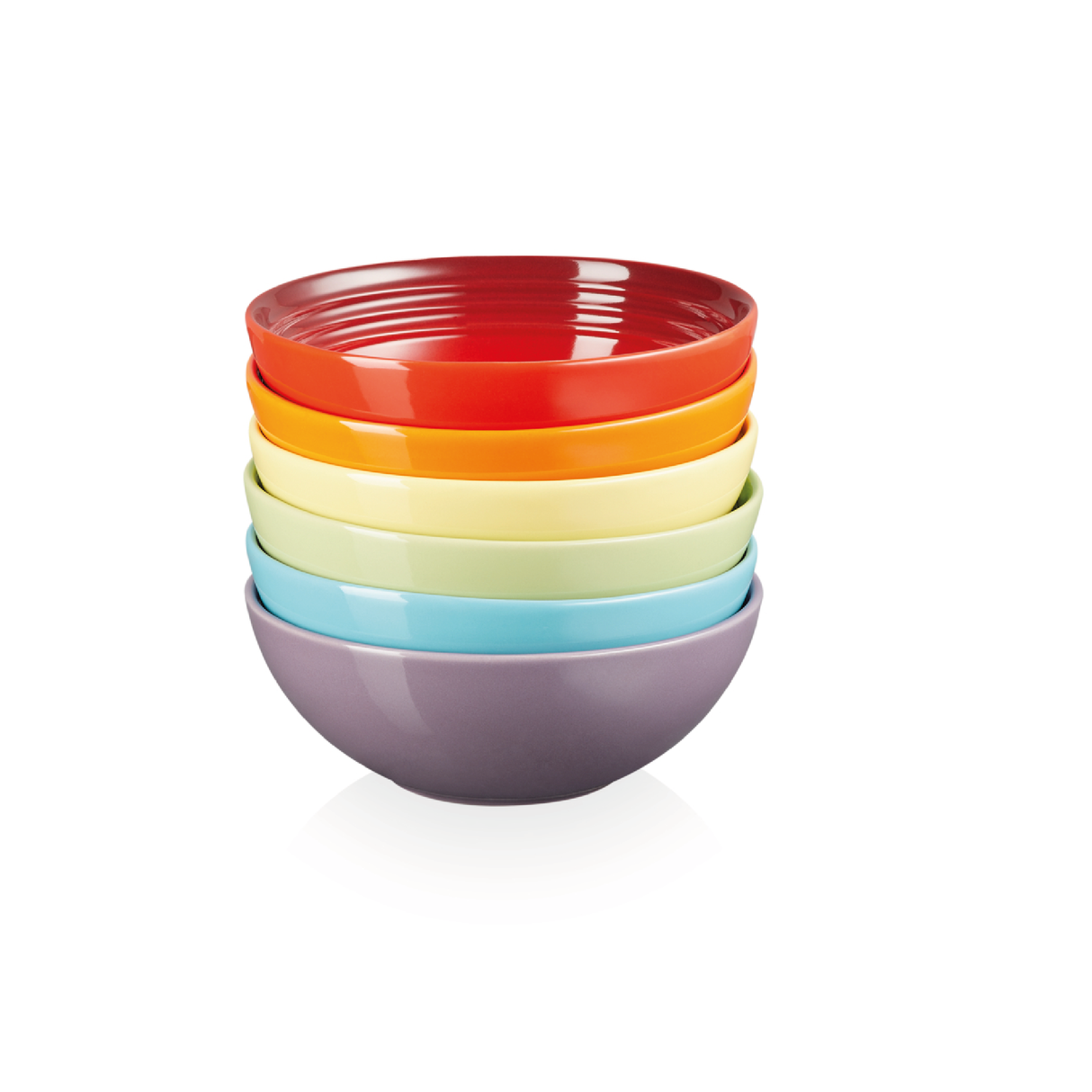 Set 6 Bowls 15 cm Rainbow Le Creuset