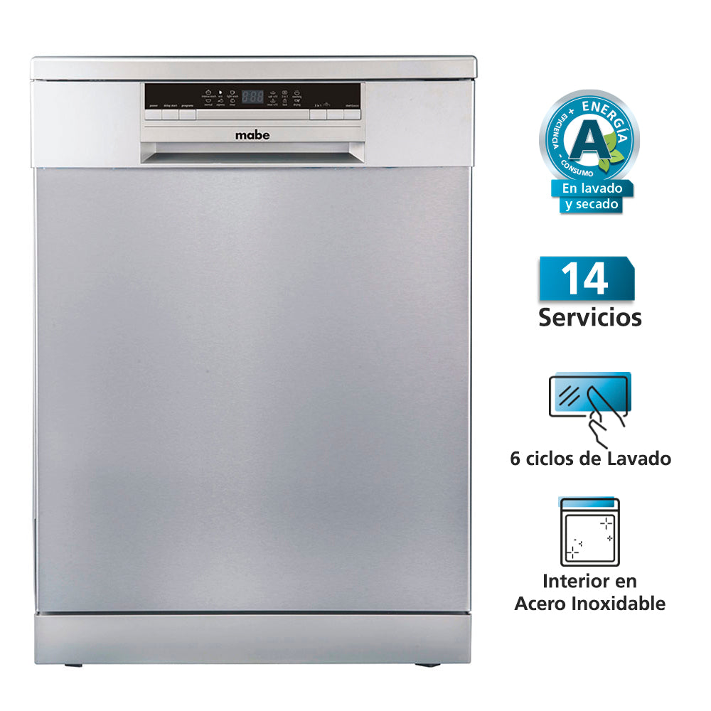 Lavavajilla 14C MLV14FSITSS0 Mabe