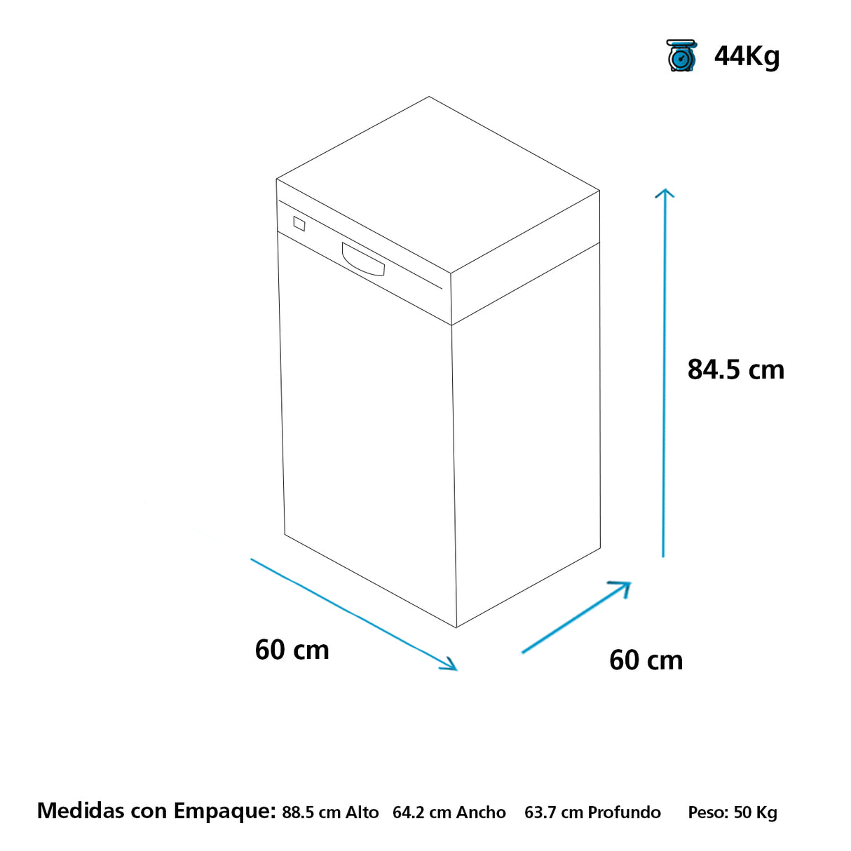 Lavavajilla 14C MLV14FSITSS0 Mabe