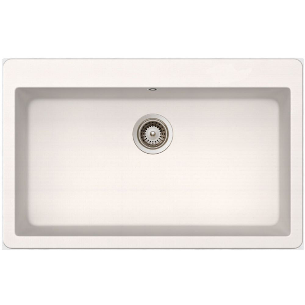 Lavaplatos Montano N-100XL - Negro - Blanco Schock