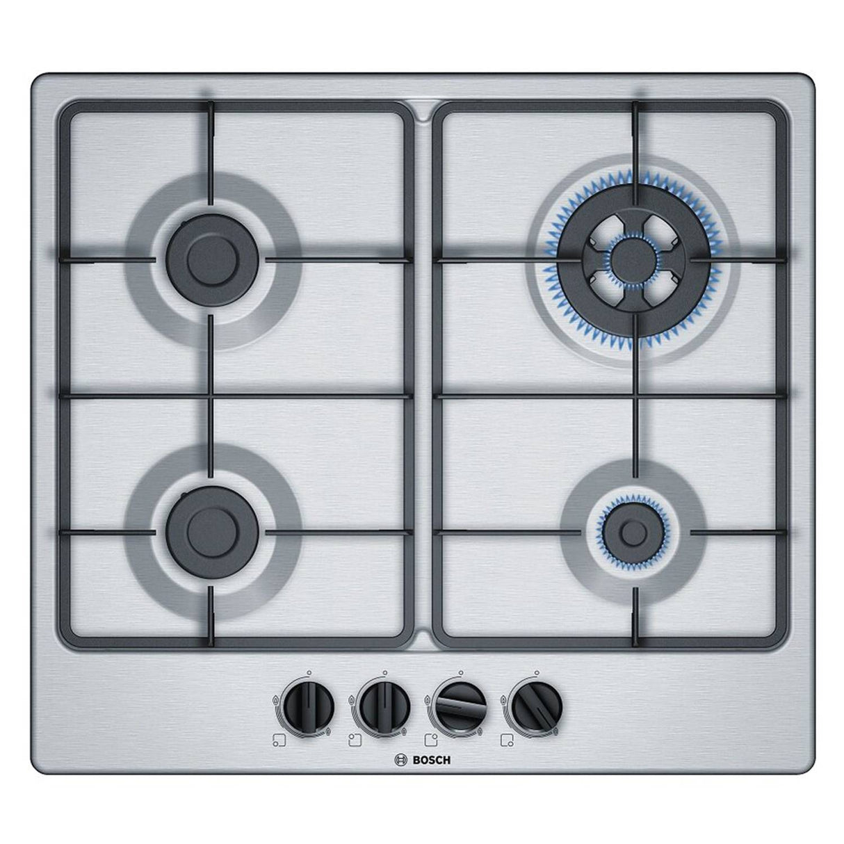 Encimera a gas Serie 4 PGH6B5B60V inox Bosch