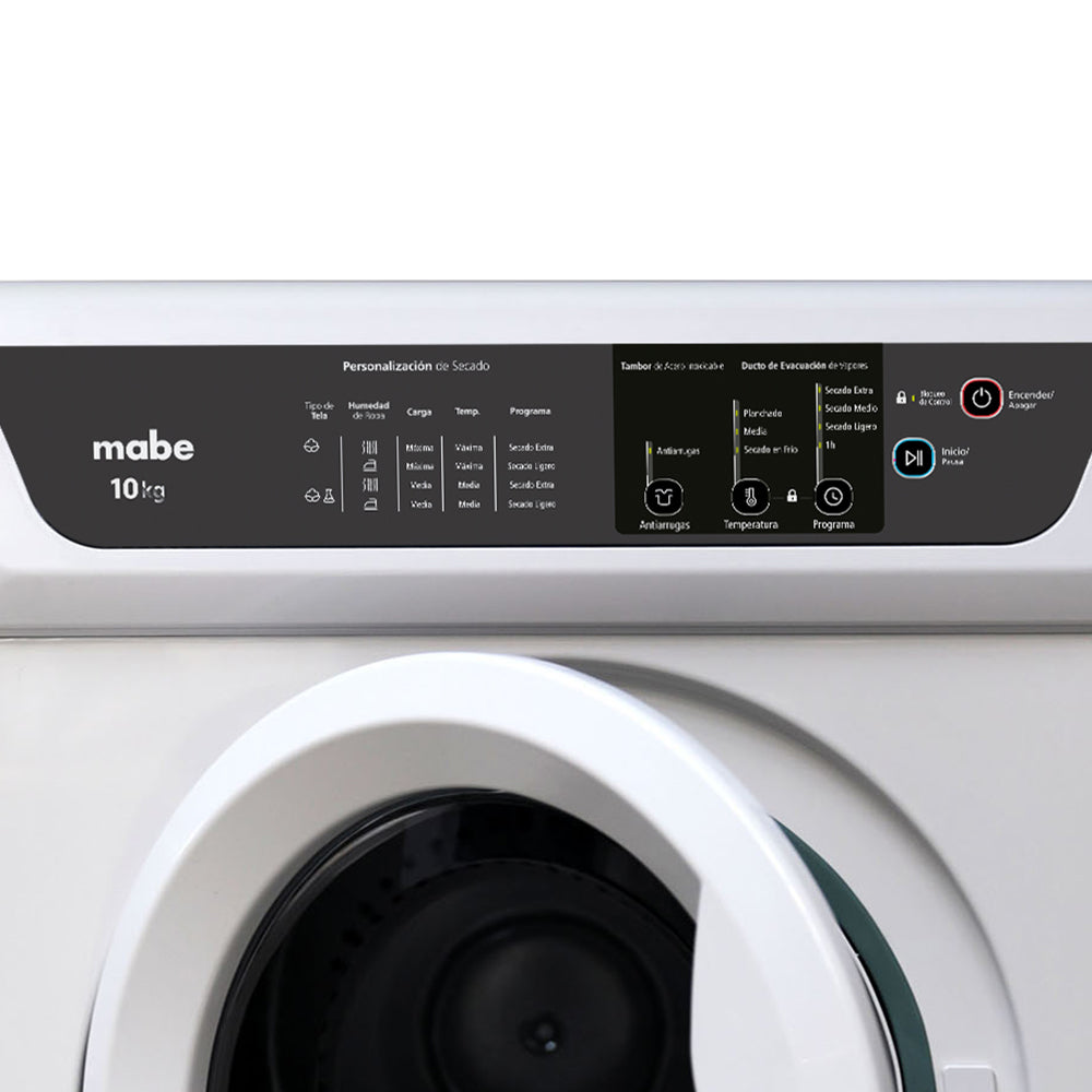 Secadora Frontal 10 Kg SEM101BDBY Mabe
