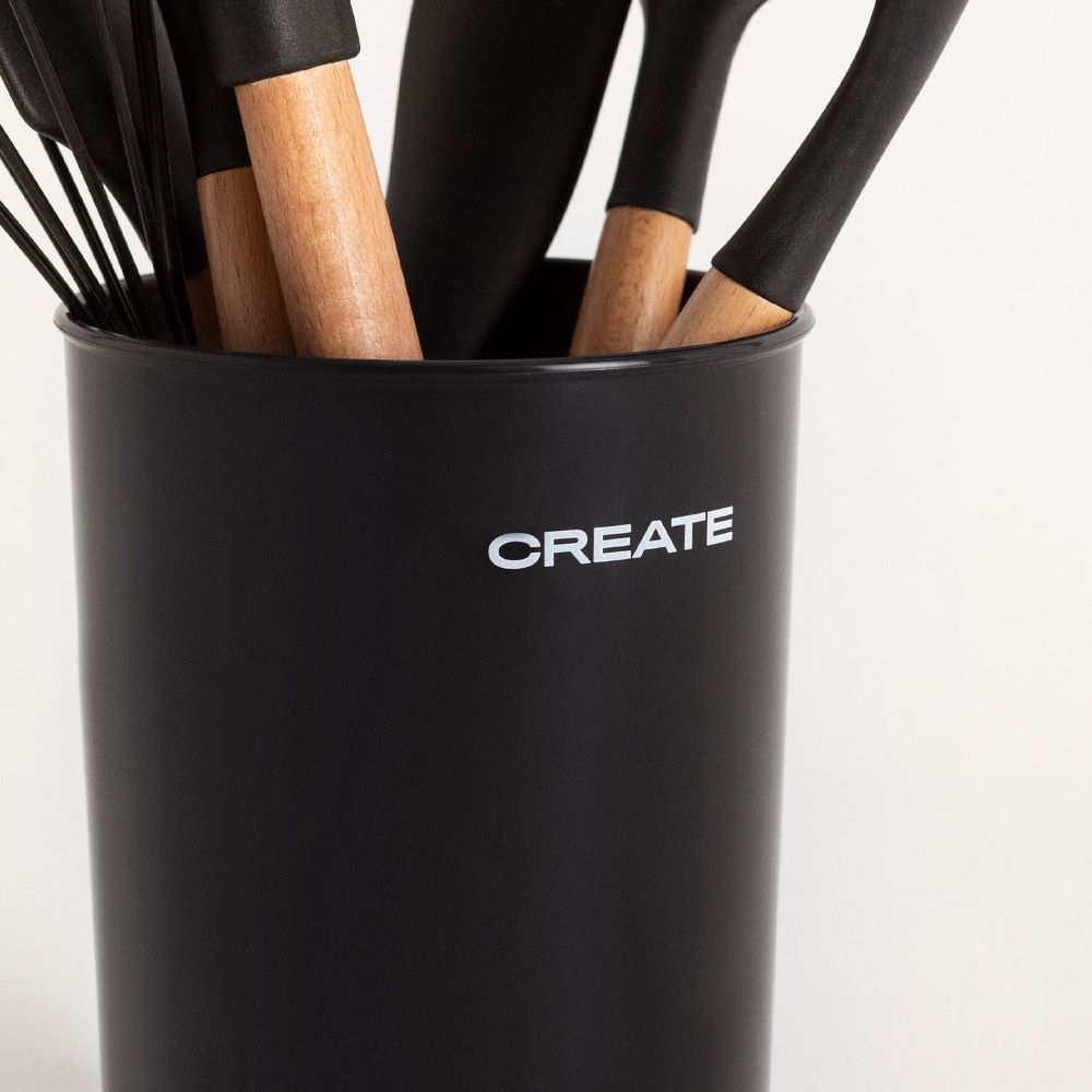 Set de Utensilios Silicona Madera para cocina Create Ikohs