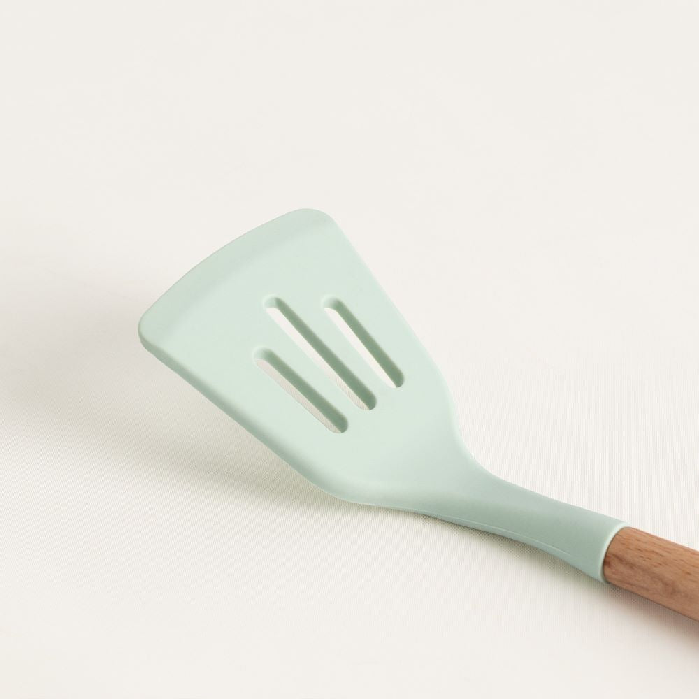 Set de Utensilios Silicona Madera para cocina Create Ikohs