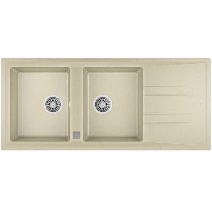Lavaplatos Granito STONE 80 TG 2C 1E Beige Teka