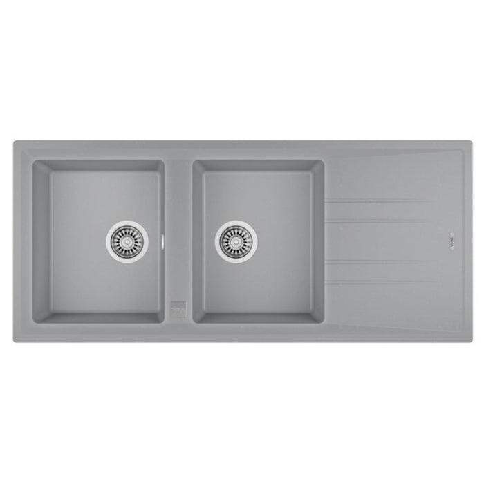 Lavaplatos Granito STONE 80 TG 2C 1E METALLIC GRAY Teka