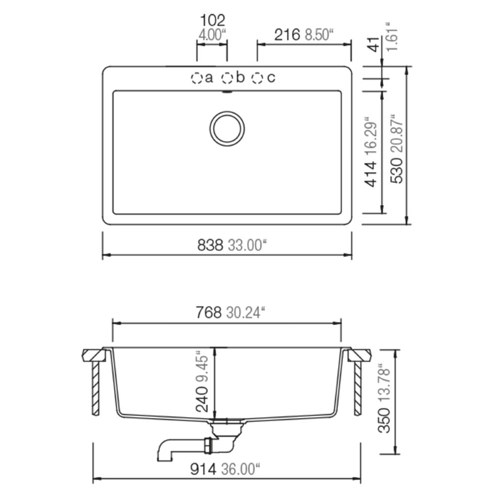 Lavaplatos Virtus N-100XL Negro - Blanco Schock
