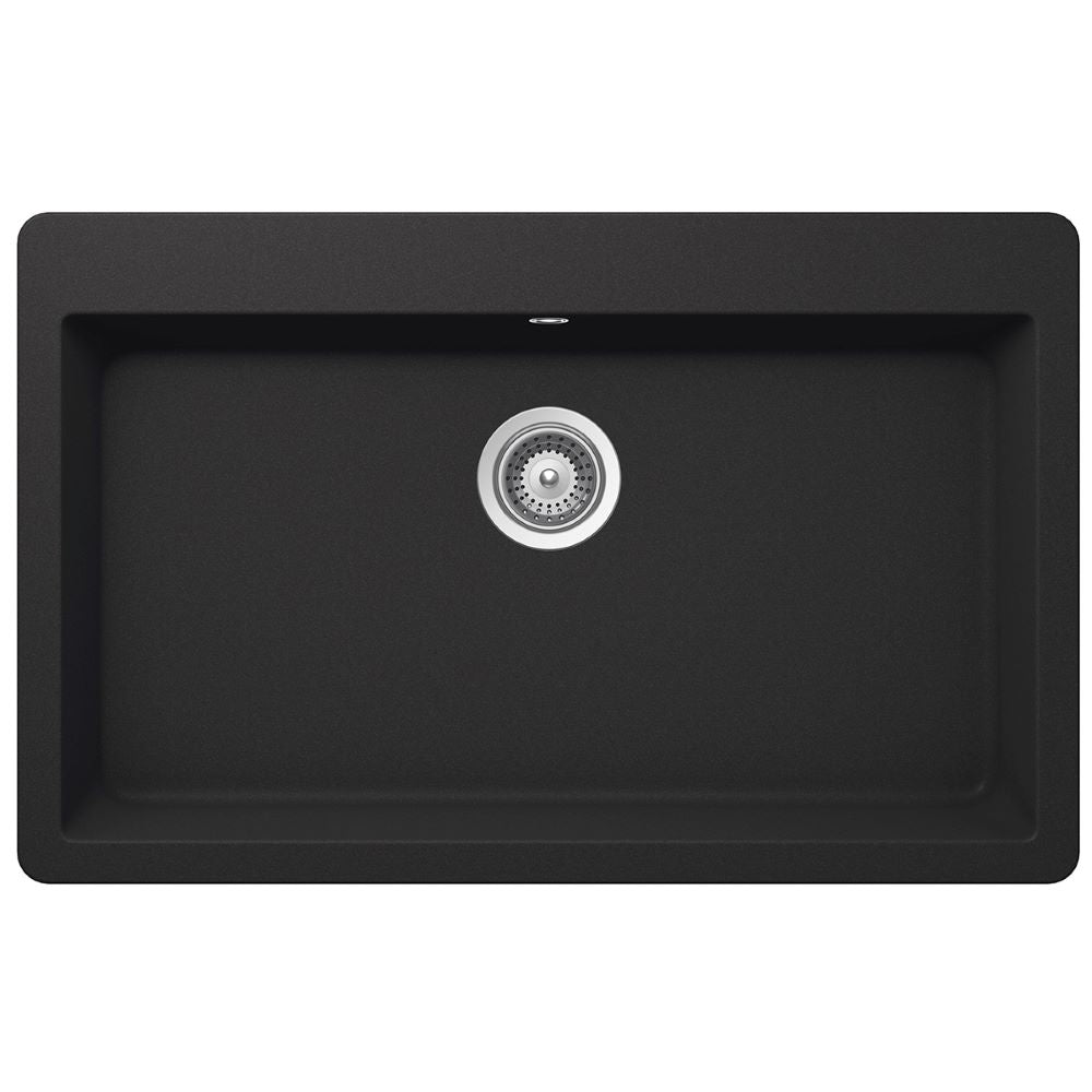 Lavaplatos Virtus N-100XL Negro - Blanco Schock