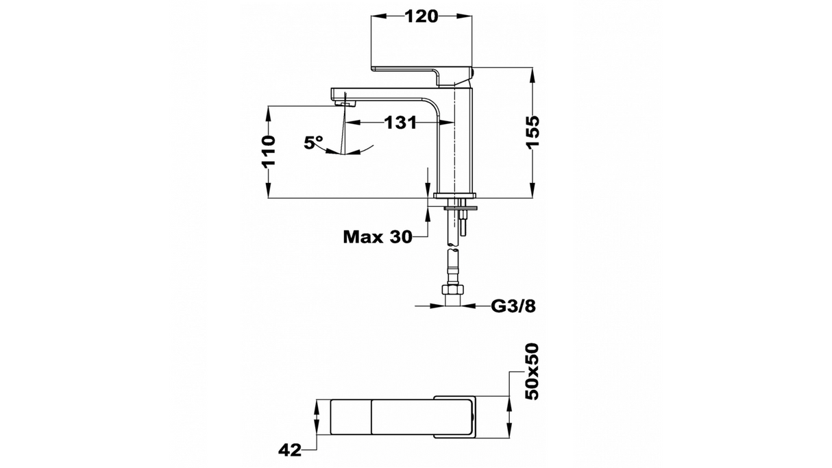 Grifo Lavamanos Alto Soller Teka