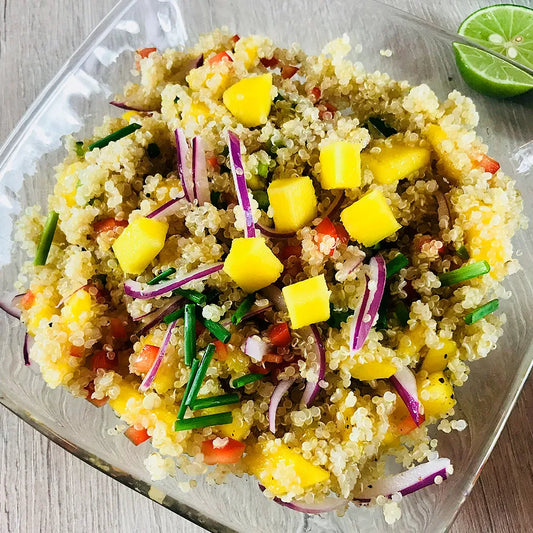 Ensalada de Quinoa con Mango y Menta.