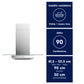 Campana Decorativa Isla LED CE9IX Inox Electrolux