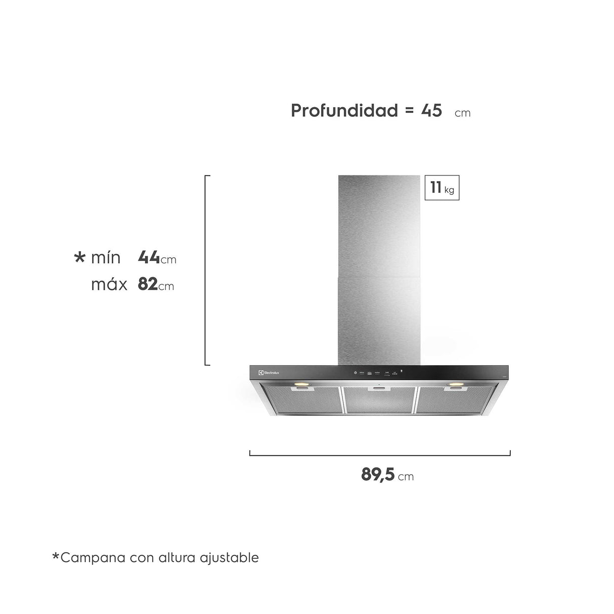 Campana Decorativa A Pared Electrolux