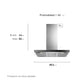 Campana Decorativa A Pared CETF Electrolux