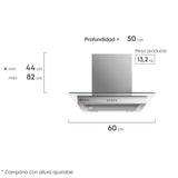 Campana Cocina Pared Decorativa Inox Electrolux