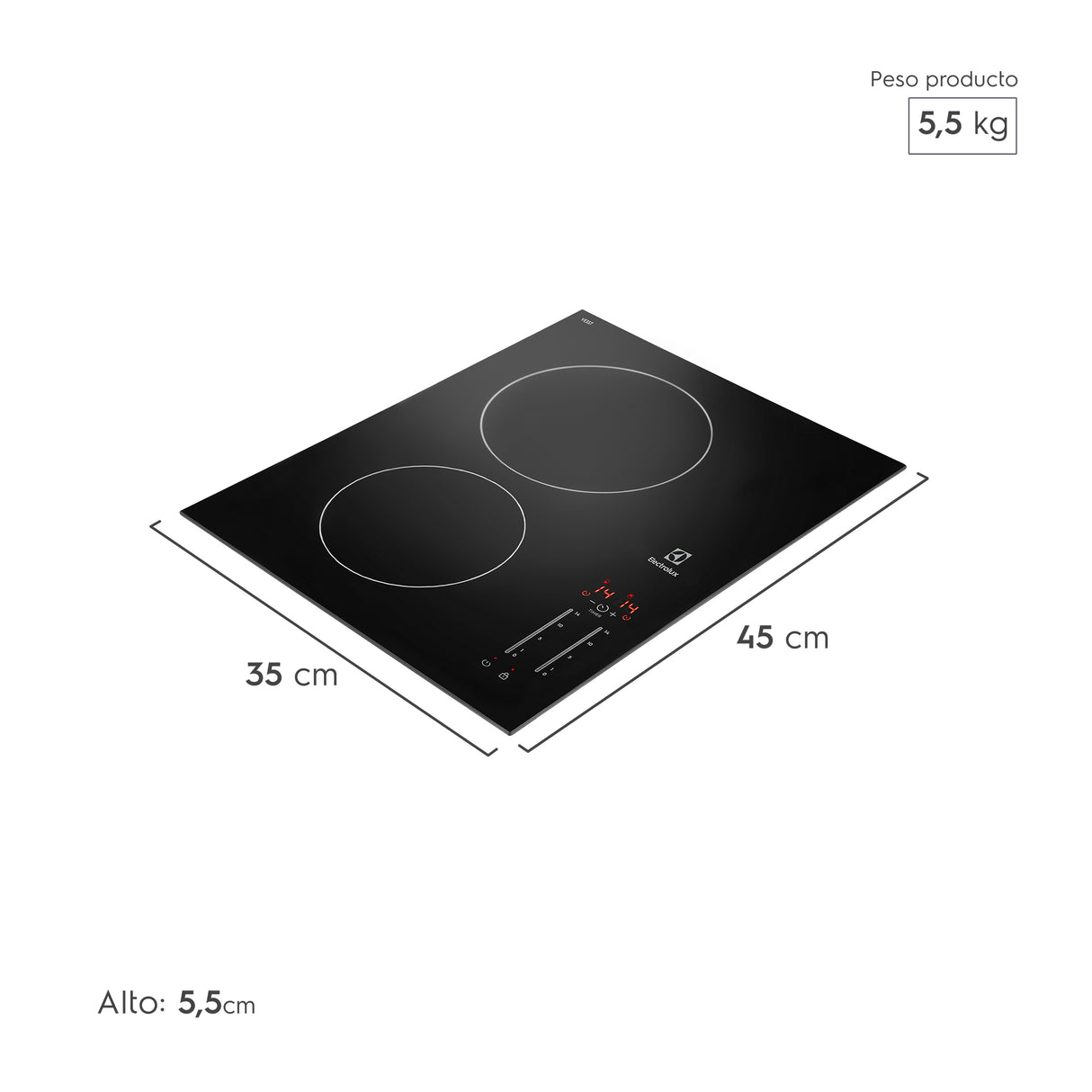 Encimera Modular Vitrocerámica  VE3ST Electrolux