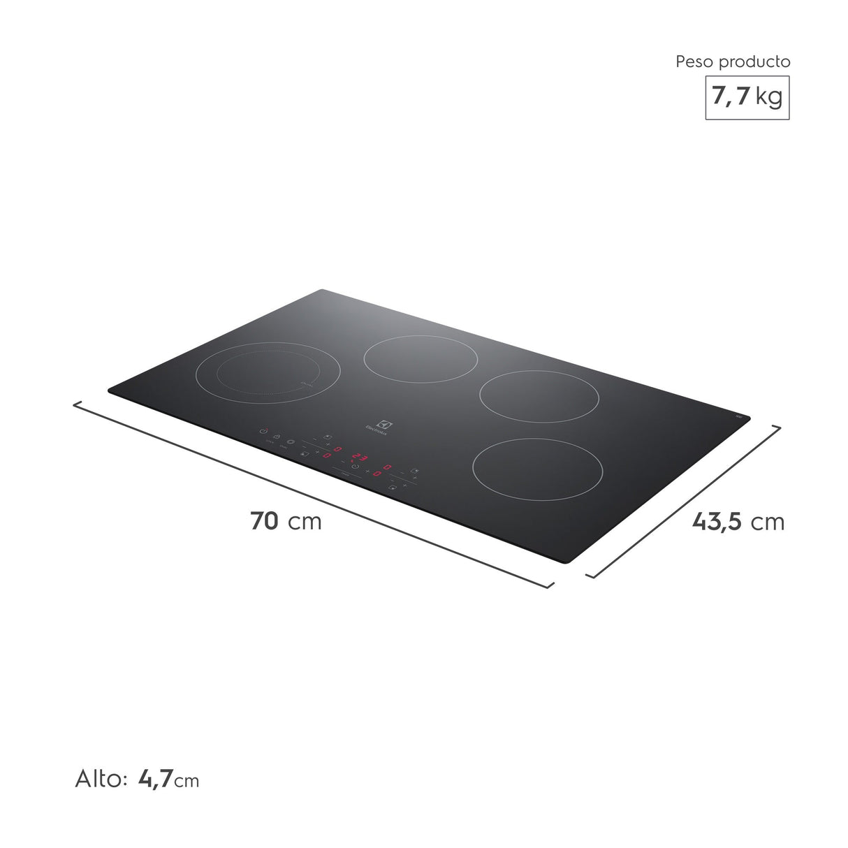 Encimera Vitrocerámica VE7DT Electrolux