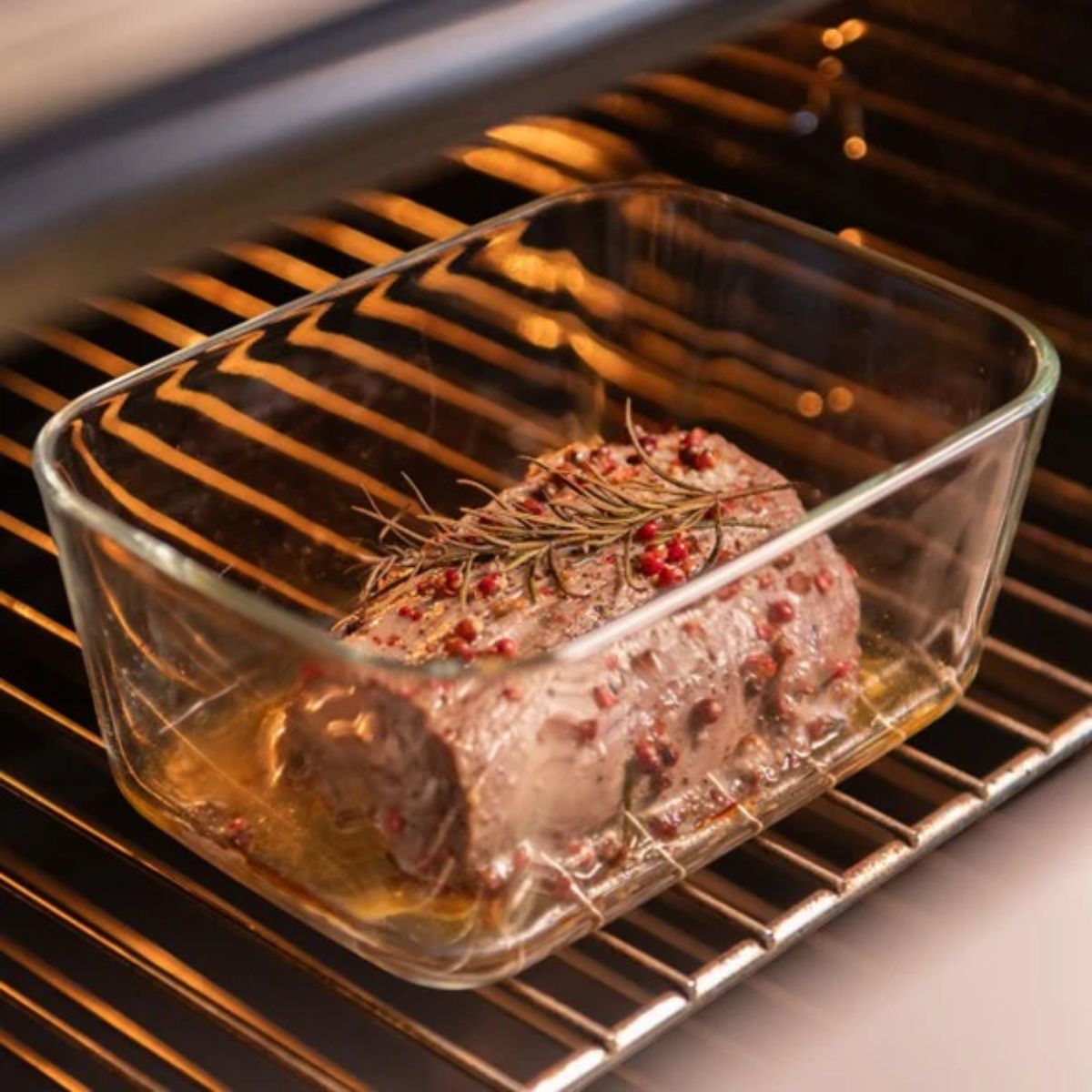 Contenedor Hermético de Vidrio Fresh Lock Blanco OU